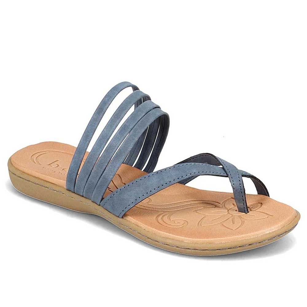 b.o.c. Alisha Blue Strappy Flat Sandals Women‎ Size 7